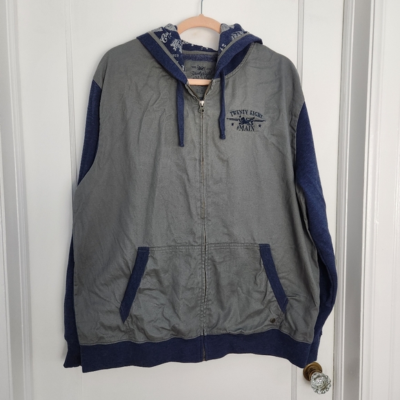 Disney Twenty Eight and Maine Blue and Gray Hoodie - Picture 1 of 6